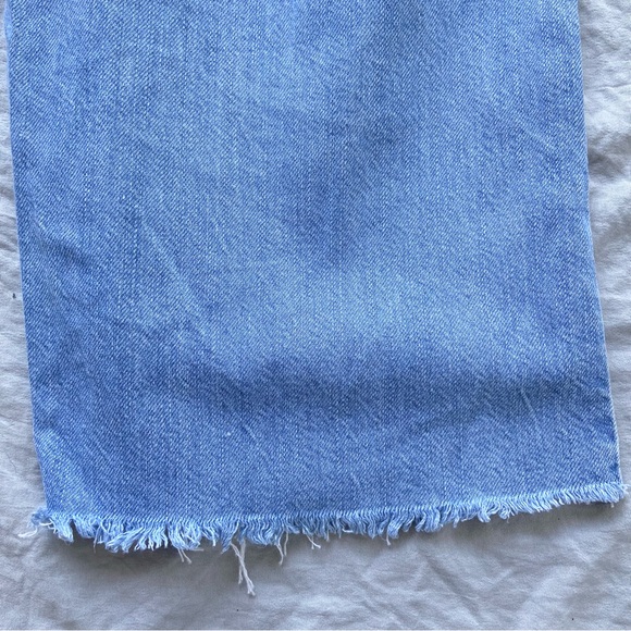 Topshop Wide Leg Cropped Jeans Light Wash - Picture 7 of 7